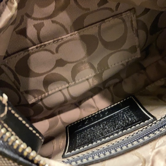 Vintage Coach herringbone purse - Picture 5 of 8